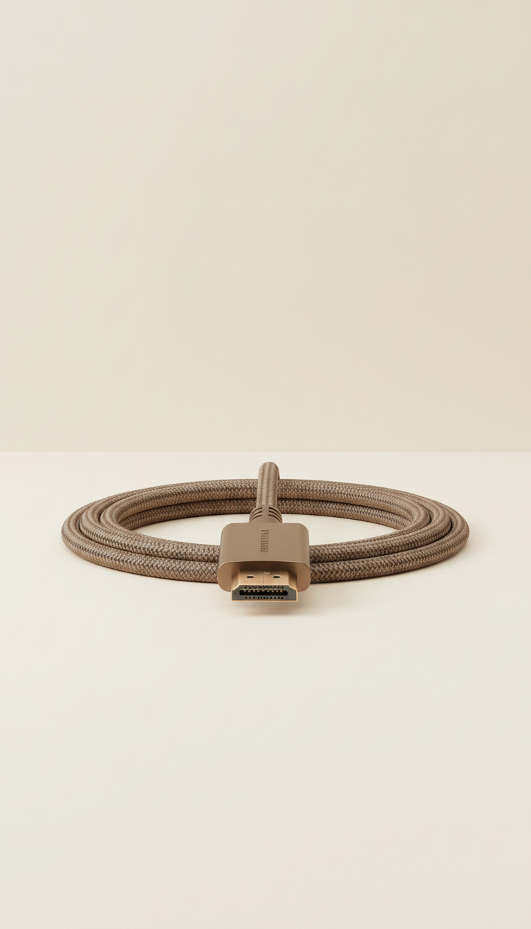Premium HDMI Cable Taupe Urbain Finish
