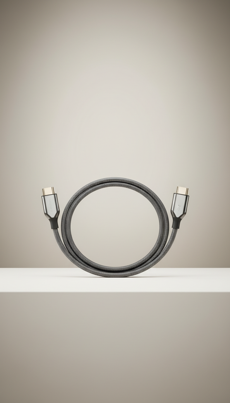 4K HDMI Cable Silver-Tipped Connectors